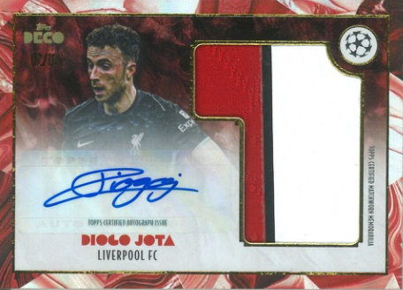 Diogo Jota Auto Relic Topps DECO 2/10