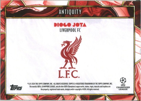 Diogo Jota Auto Relic Topps DECO 2/10