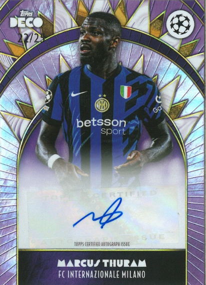 Marcus Thuram Auto Topps DECO 22/25