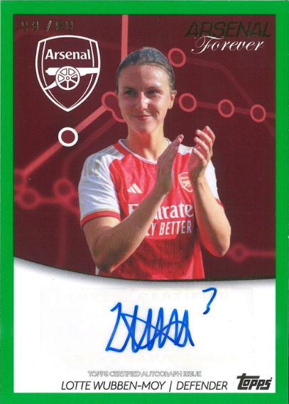 Lotto Wubben-Moy Auto Topps Arsenal Forever 98/99 NL-WM