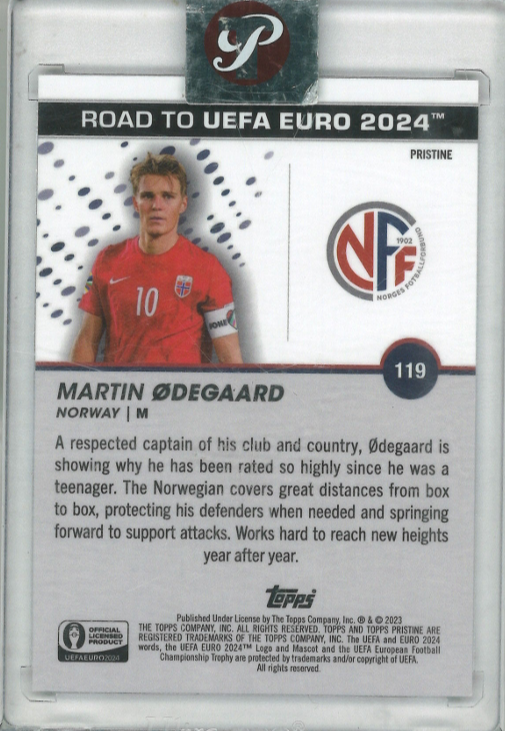 Matin Ødegaard Topps PRISTINE 35/75