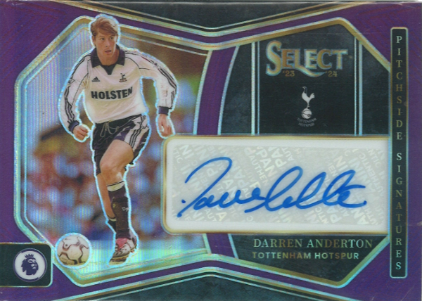 Darren Anderton Auto Panini Prizm Pitchside Ignatures 47/49