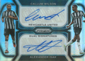 Alexander Isak & Callum Wilson Dual Auto Panini Prizm 12/25