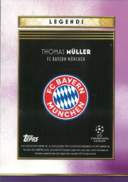 Thomas Muller Topps Deco Legends 40/50