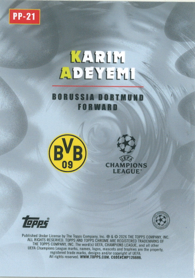 Karim Adeyemi Topps Power Players PP-21