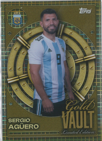 Sergio Aguero Topps Gold Vault L.E. #GV-7
