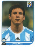 Lionel Messi Panini Sticker 2010 World Cup (#122)