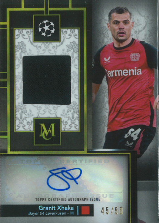 Granit Xhaka Auto Relic Topps 45/50